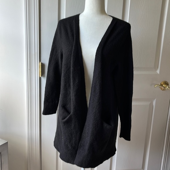 Madewell Sweaters - Madewell Black Open Front Long Sleeve Cardigan Sweater Size Small